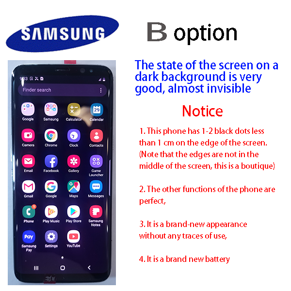 Refurbished phones samsung s8 Samsung galaxy s8 4+64GB single SIM smartphone FHD 4+64GB smart Phone