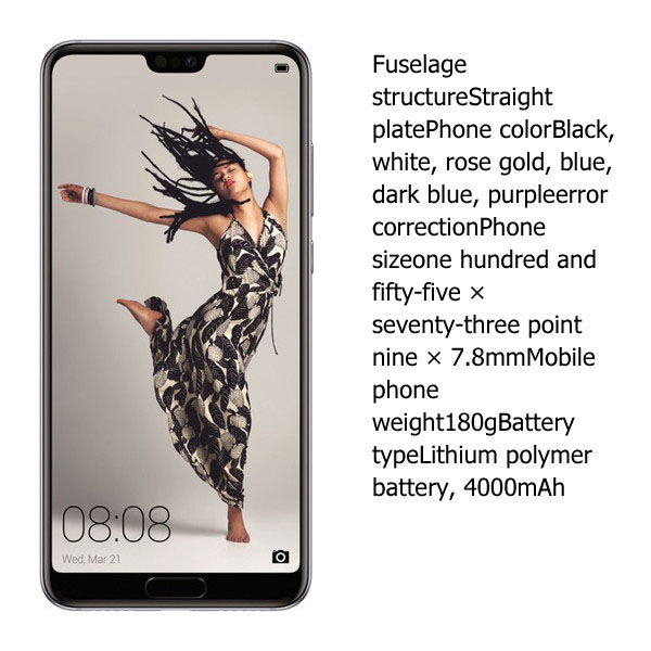 Refurbished huawei p20 pro Smart phone 6+128GB Dual SIM huawei phones Original Mobile Phone smart phones 6+128GB （Color Random）