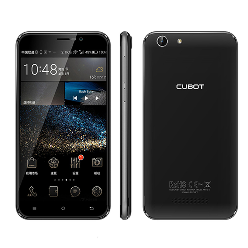 CUBOT NOTE S, A Free Cover,  5.5 HD, 2GB+16GB , 5MP+8MP Camer, 4150 mAH , Best Smart Mobile Phone