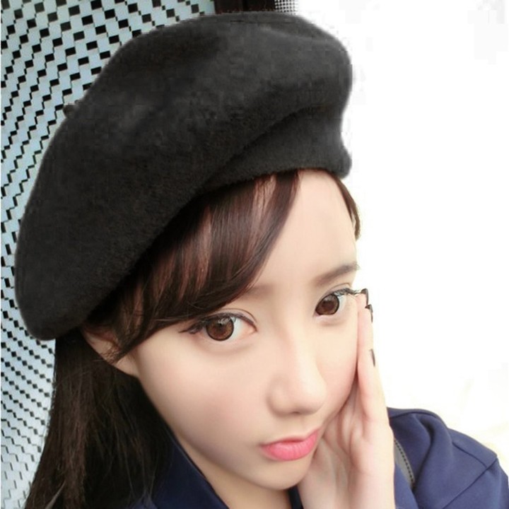 Casual Autumn Winter Women Ladies Fashionable Cap Berets Cool Woolen Hat