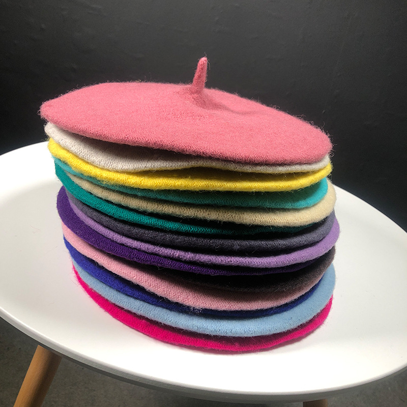 Casual Autumn Winter Women Ladies Fashionable Cap Berets Cool Woolen Hat