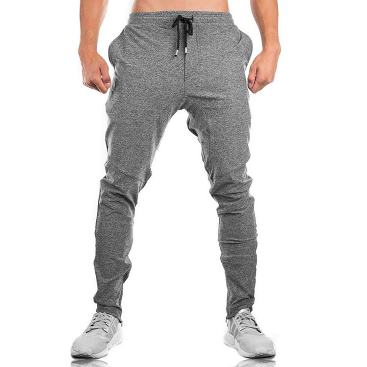 Fashion Mens Cotton Sweatpants Gyms Fitness workout solid trousers Pencil Pants Joggers Sportswear
