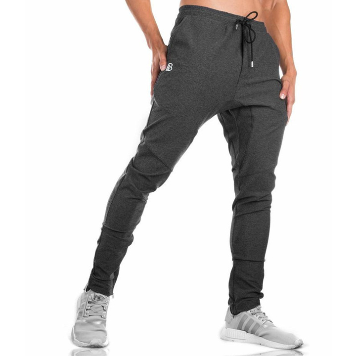 Fashion Mens Cotton Sweatpants Gyms Fitness workout solid trousers Pencil Pants Joggers Sportswear