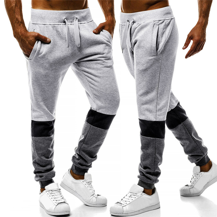Explosion Men&apos;s Contrast Stitching Casual Sports Trousers Loose Men Wild Trend Men&apos;s Trousers