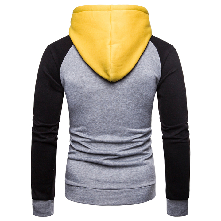 Lucky Men Sweater Hot Sell Men&apos;s Tops Hooded Color Sweater Large Size Sweater Jacket