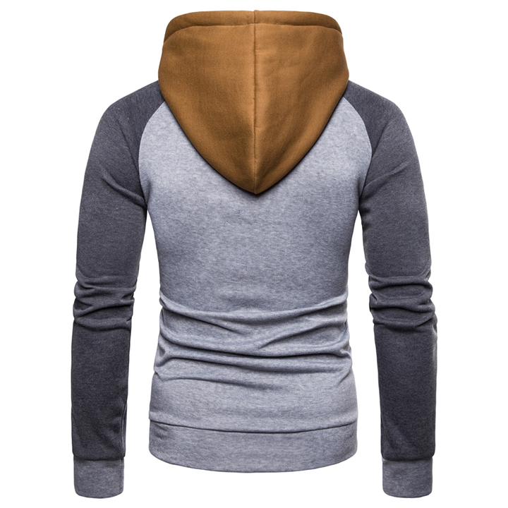 Lucky Men Sweater Hot Sell Men&apos;s Tops Hooded Color Sweater Large Size Sweater Jacket