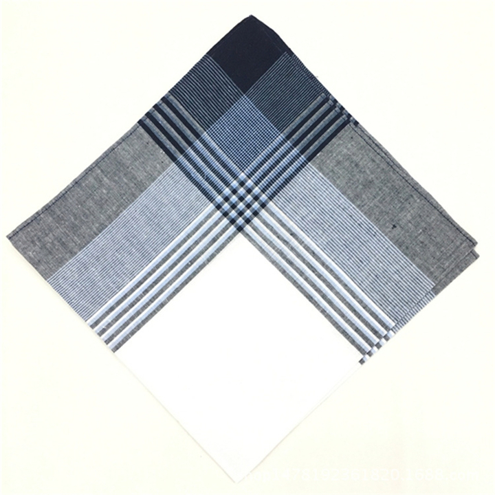 Men&apos;s Fashion Accessories 100% Cotton Plaid Men&apos;s Handkerchief For Men Gift  Random Color
