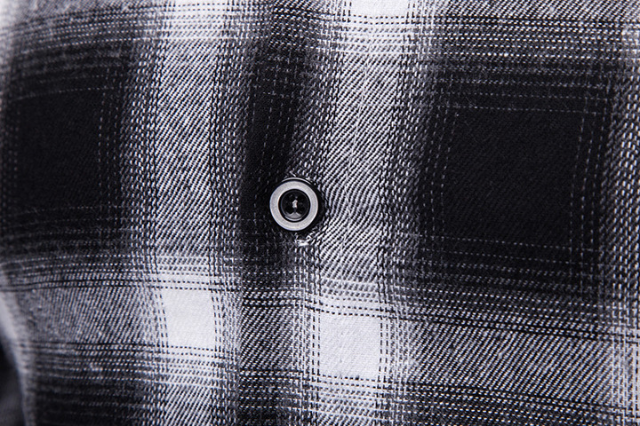 Lucky Men Fashion Men&apos;s Business Plaid Casual Long Sleeve Shirt