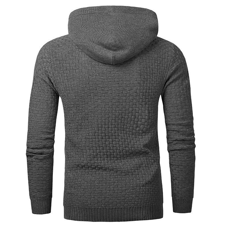 Men Hooded Sweatshirt Solid Color Plaid Hoodies Male Long Sleeve Hoodie Casual Sportswear US Size black 4XL 6