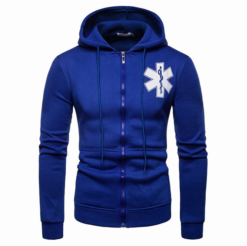 2019 new casual men&apos;s sweater cardigan hooded men sweater hoodie