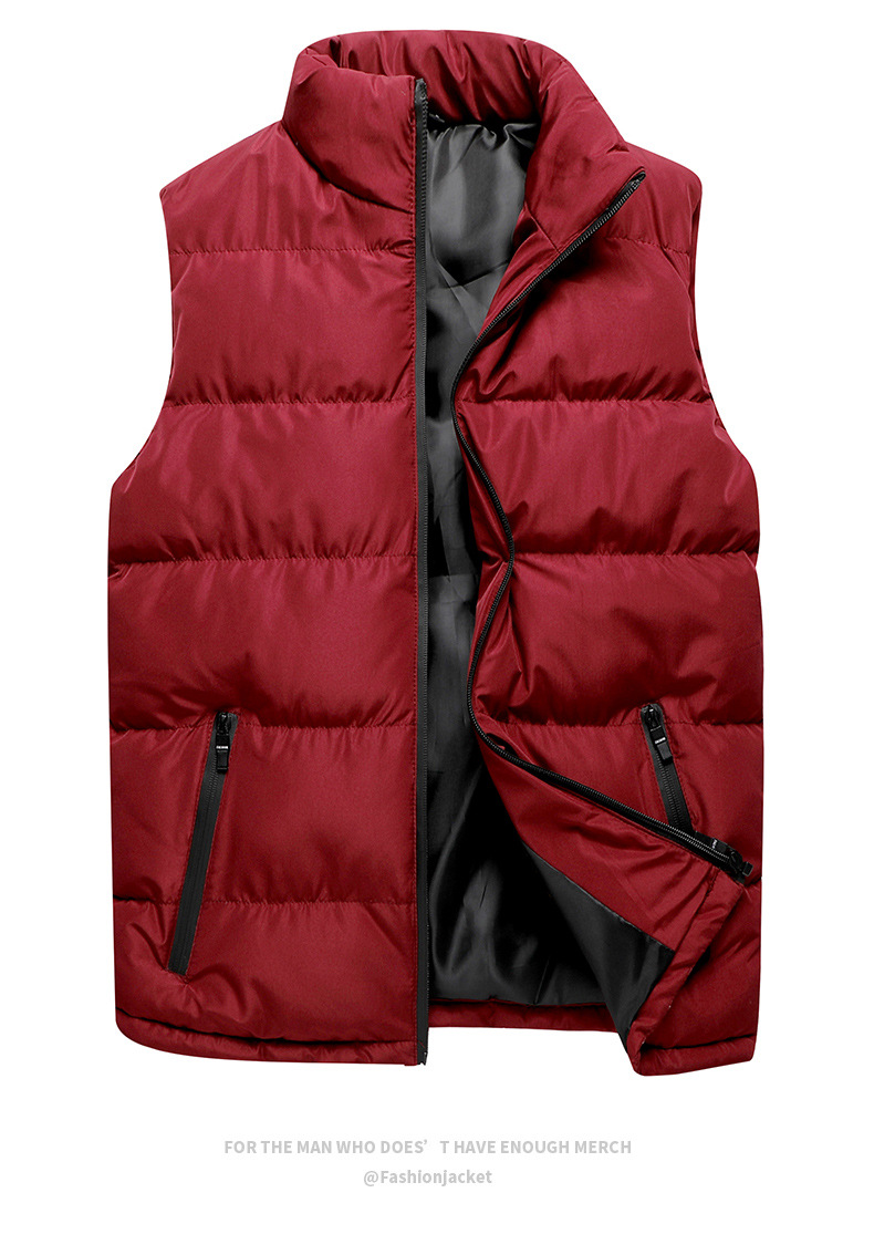 Vest men autumn and winter men, trendy slim warm vest jacket autumn and winter clothes
