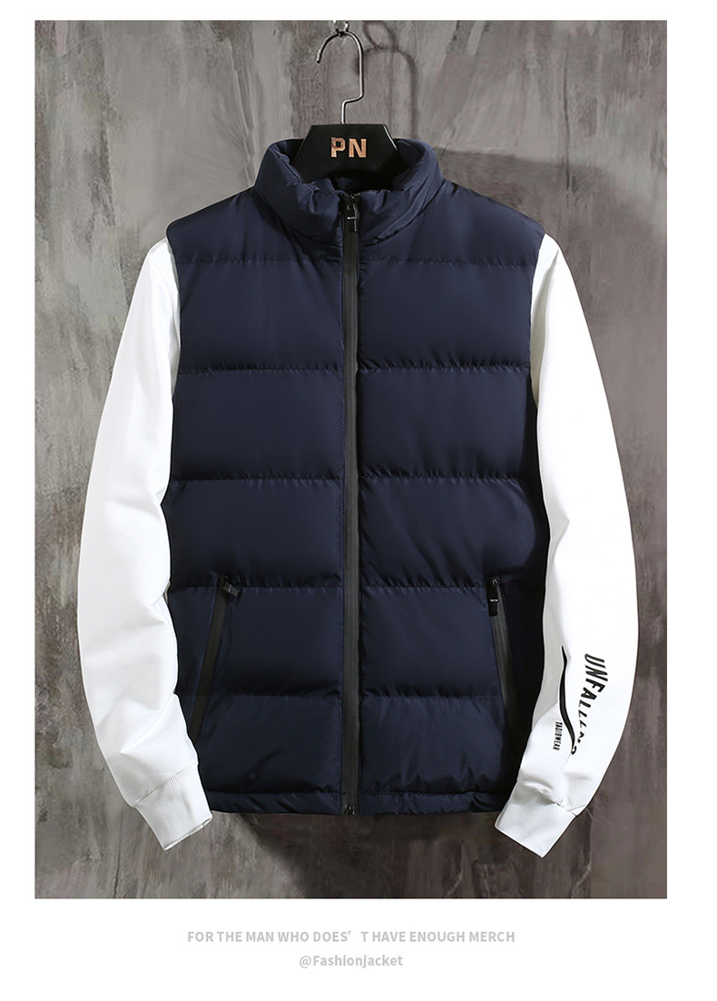 Vest men autumn and winter men, trendy slim warm vest jacket autumn and winter clothes