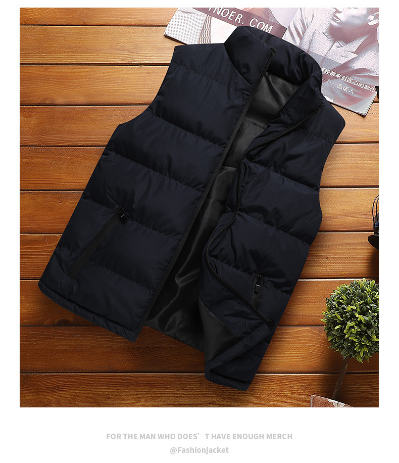Vest men autumn and winter men, trendy slim warm vest jacket autumn and winter clothes