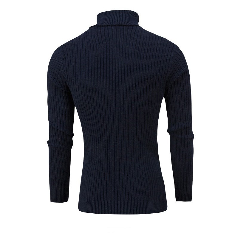 Men&apos;s sweaters，high-neck solid color twist bottoming shirts for autumn and winter