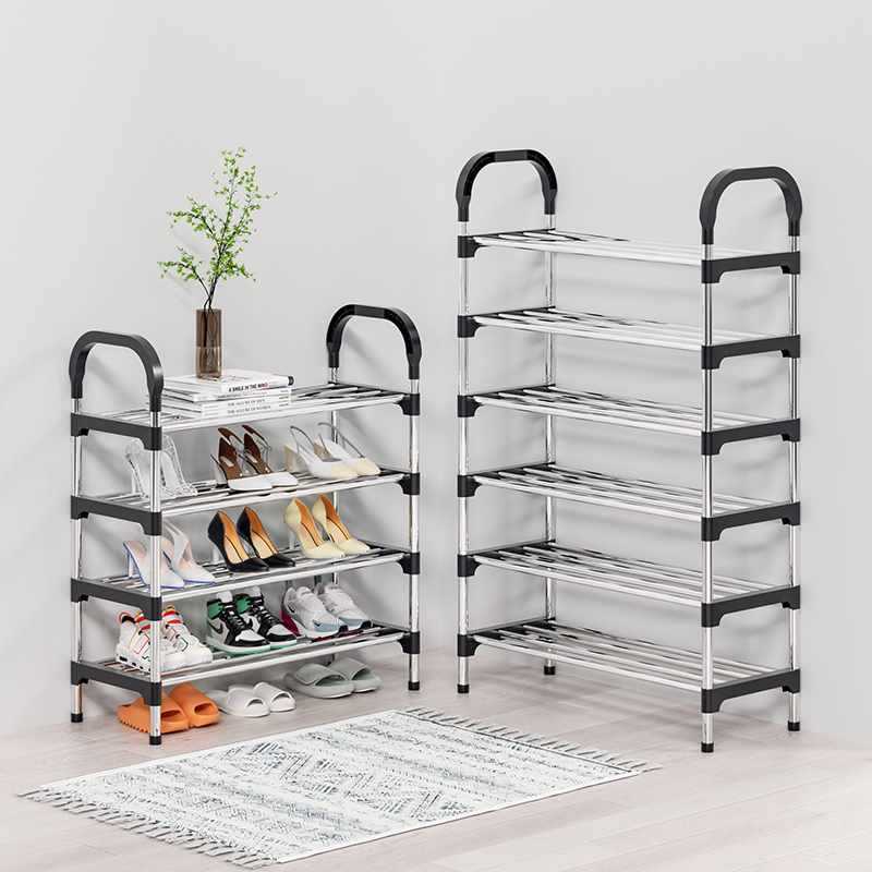 Jaza Keja 6 Layer Simple Shoe Rack Easy Assembled Economical Shoes Rack for Entryway Hallway Bedroom Living Room Back To College Essential