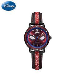 Disney's official authentic Marvel Spider-Man joint non-smart watch with free gift box, the best Christmas gift for boys MV-81067R(MV-81067L1) Black
