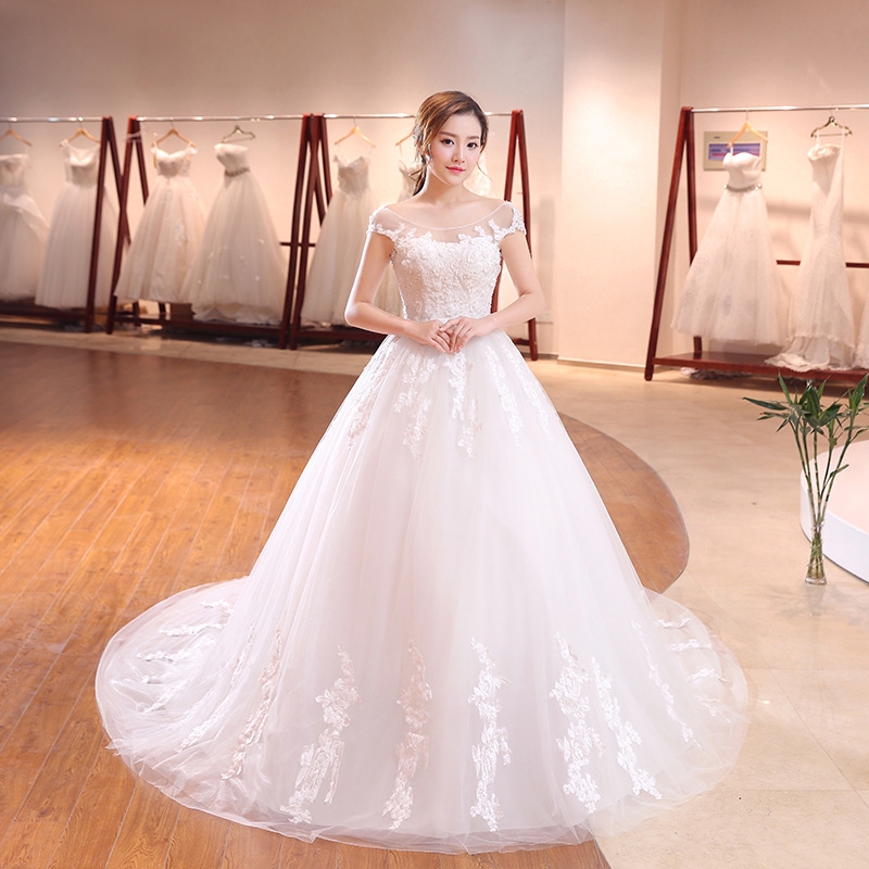2018 Wedding Dresses High Waisted