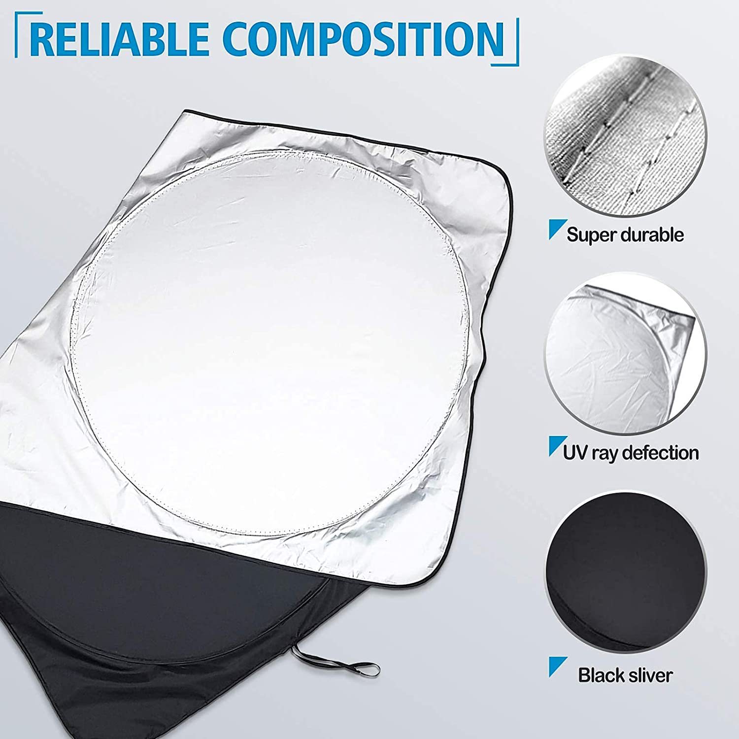 Keeps Your Vehicle Cool Foldable Car Windshield Car Window Sunshade Sun Shade Visor Windshield Cover Auto Car SunShade Car Sun Visor Sun Heat Protection  for Sun Heat Automotive Interior Accessories