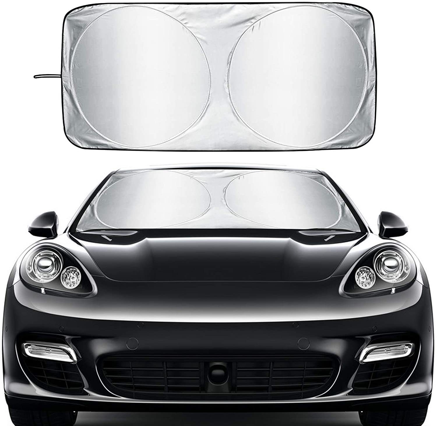 Keeps Your Vehicle Cool Foldable Car Windshield Car Window Sunshade Sun Shade Visor Windshield Cover Auto Car SunShade Car Sun Visor Sun Heat Protection  for Sun Heat Automotive Interior Accessories