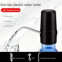 Portable USB Rechargeable Drinking Water Bottle Electric Water Pump Wireless Water Dispenser Black