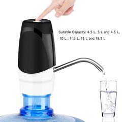 Portable USB Rechargeable Wireless Water Dispenser Electric Water Pump Drinking Water Bottle01 black