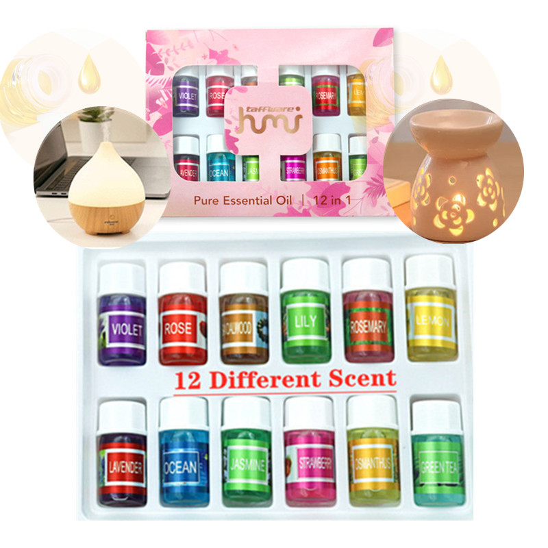 New Arrivals 12PCS Room Water Soluble Humidifier Special Aromatherapy Plant Essential Oil SPA Beauty Air Purification​