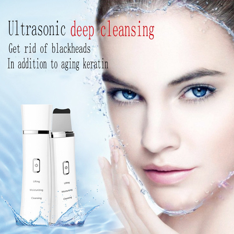 Ultrasonic Scrubber for Face Skin  Face Exfoliator Cleaner -Blackhead Acne Removal Deeply Clean