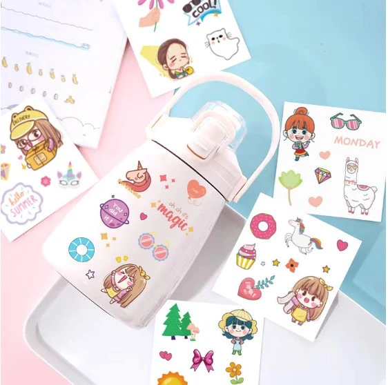 cute kawaii sticker Creative Aesthetic STICKER stickers journaling set of 100pcs