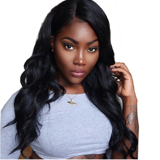 Women high temperature silk wig female big wave long curly hair wigs