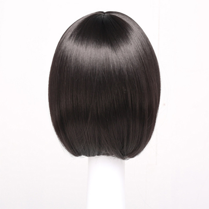 Crazy Price Quality Fashion Ladies Black Short Wig Straight Hair Bob Haircut Hair Wig