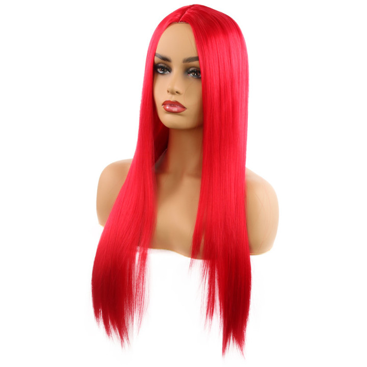 6 Colors Long Hair Wig Female&apos;s Wigs Synthetic Wigs Women&apos;s Wigs