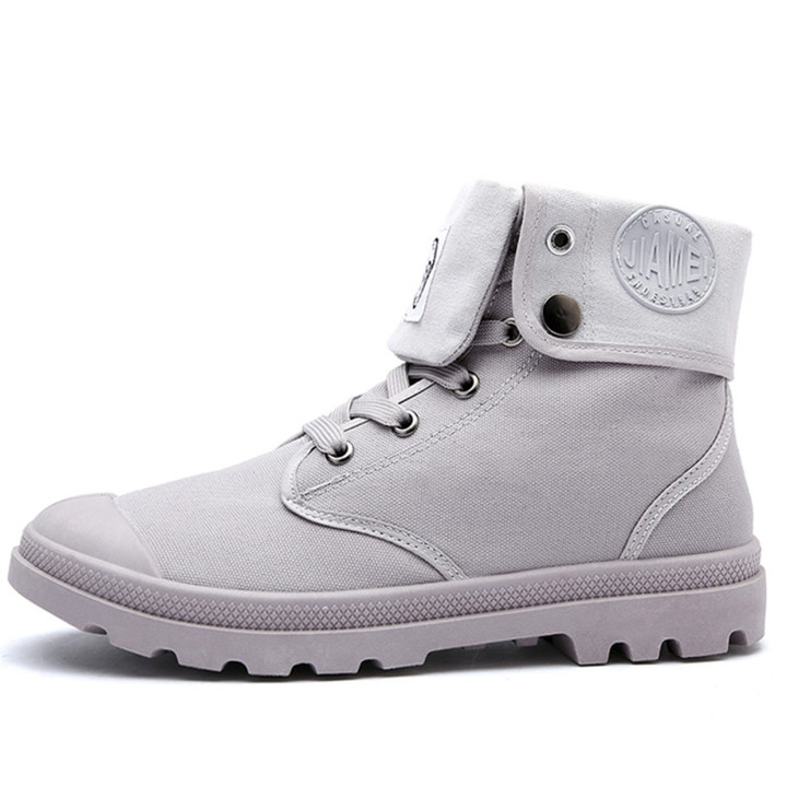 Limit promotion crazy buy large size men&apos;s Martin boots canvas high-top casual shoes