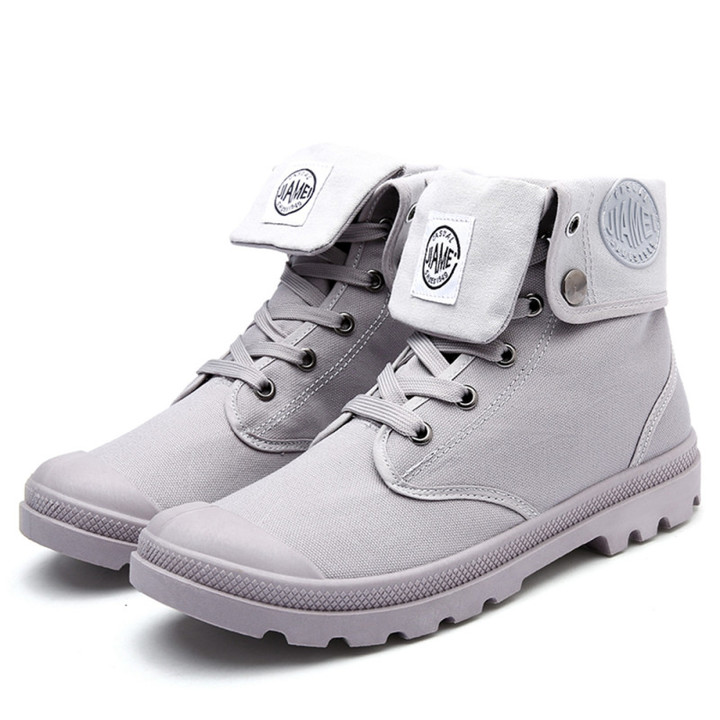 Limit promotion crazy buy large size men&apos;s Martin boots canvas high-top casual shoes