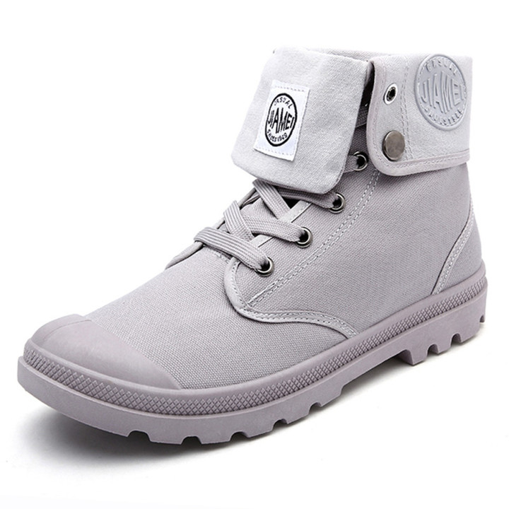 Limit promotion crazy buy large size men&apos;s Martin boots canvas high-top casual shoes