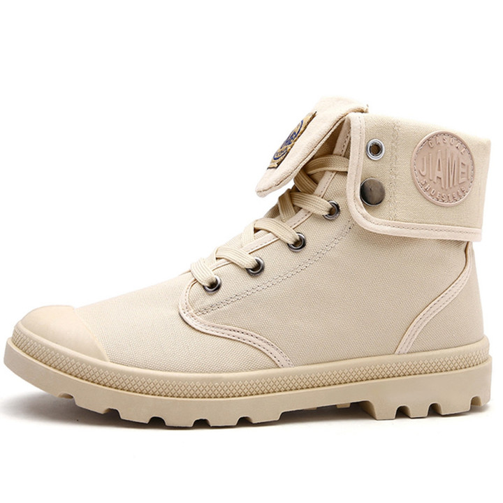 Limit promotion crazy buy large size men&apos;s Martin boots canvas high-top casual shoes