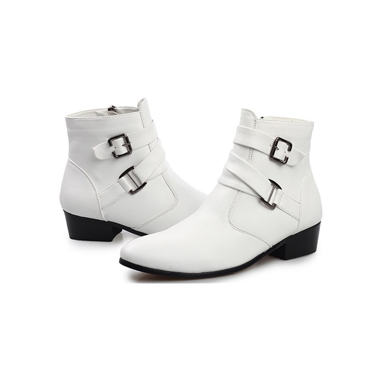Promotion Price Amazing Buy Fashion Men&apos;s PU Boots British Style Warm Men&apos;s Martin Boots