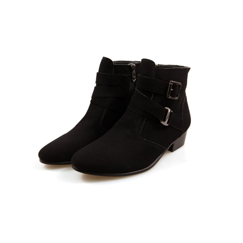Promotion Price Amazing Buy Fashion Men&apos;s PU Boots British Style Warm Men&apos;s Martin Boots