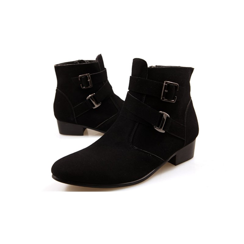 Promotion Price Amazing Buy Fashion Men&apos;s PU Boots British Style Warm Men&apos;s Martin Boots