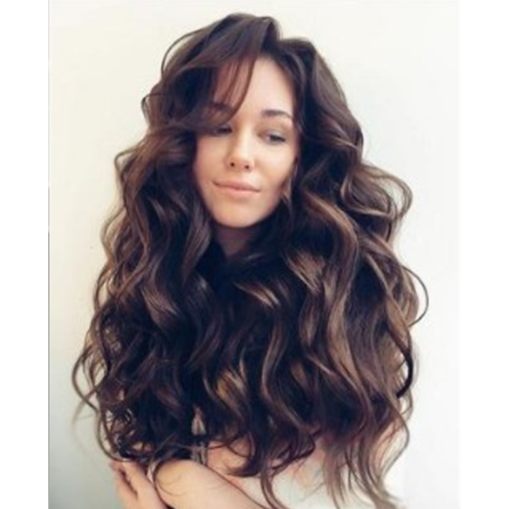 Crazy price fashion fluffy long curly wig high temperature silk wigs