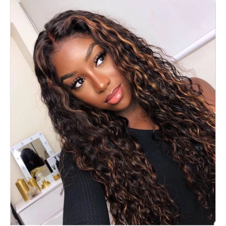 Popular African small curl wig long curl synthetic wigs