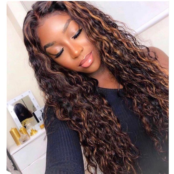 Popular African small curl wig long curl synthetic wigs