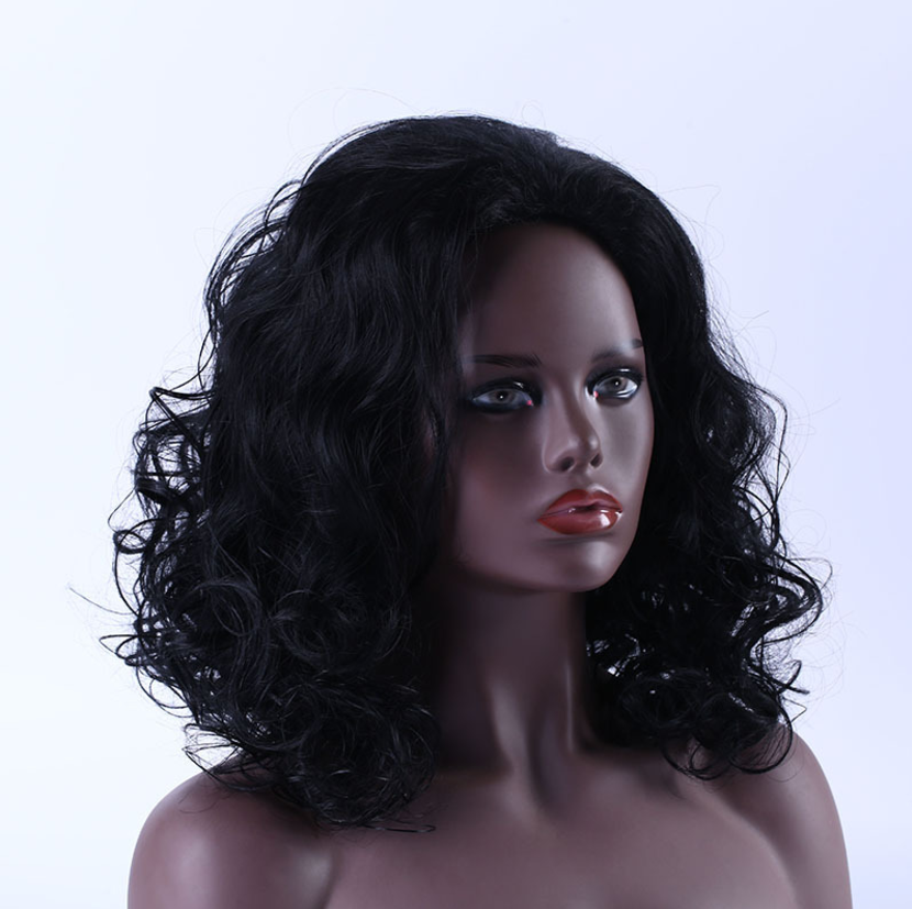 Promotion flash price popular curly hair wigs fashion ladies big wave wig