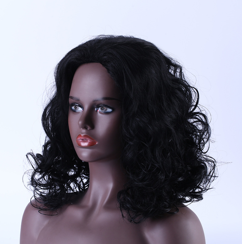 Promotion flash price popular curly hair wigs fashion ladies big wave wig