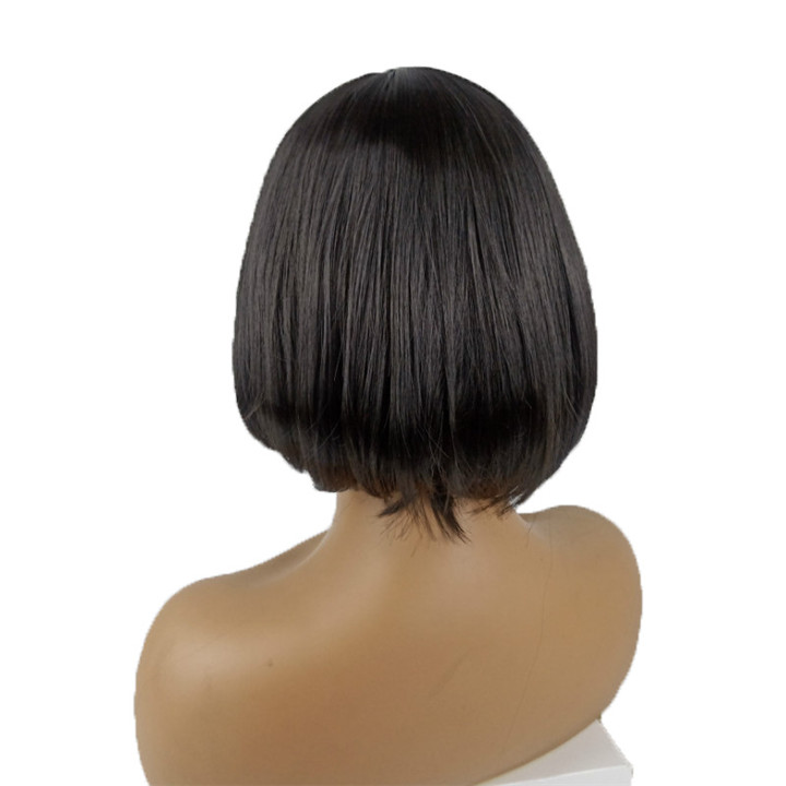 Fashion lower price Bobo hair wig bangs short straight synthetic wig