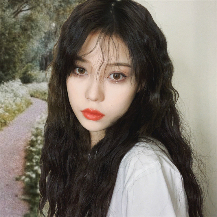 Hot sale new fashion long curled hair air bangs wool curled corn scald wigs