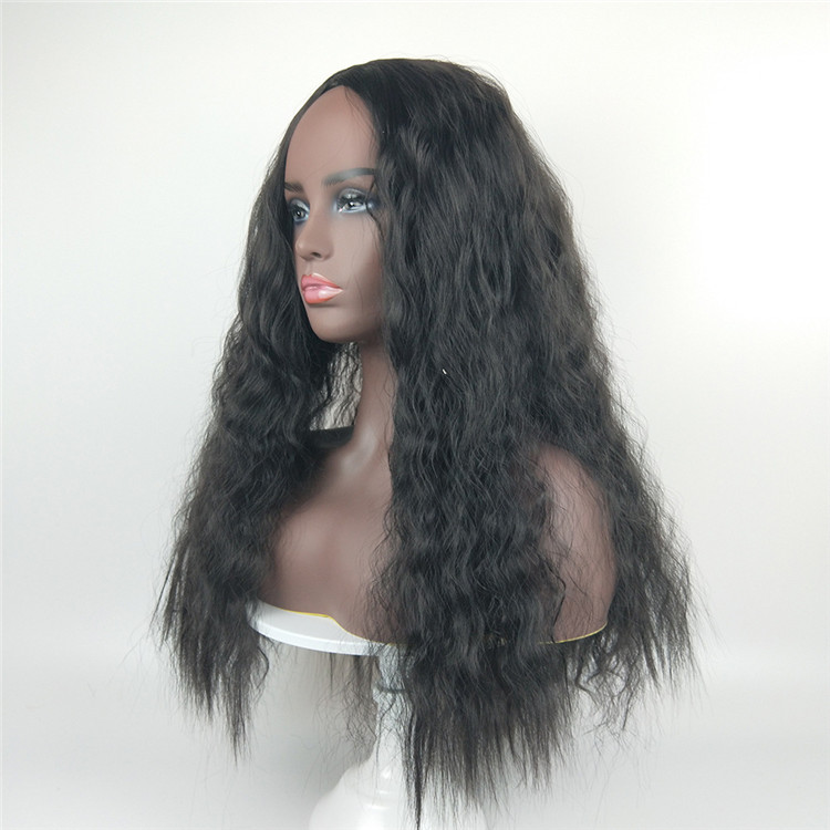 New fashion Crazy Buy Flash Price Africa headgear long curly hair wigs