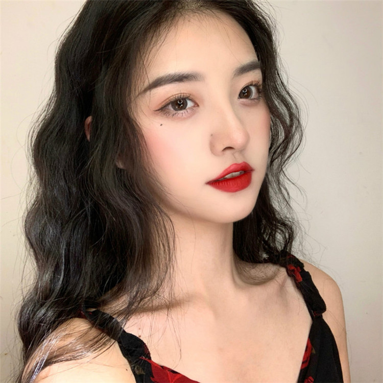 New fashion ladies long curled hair wigs synthetic headgear wig