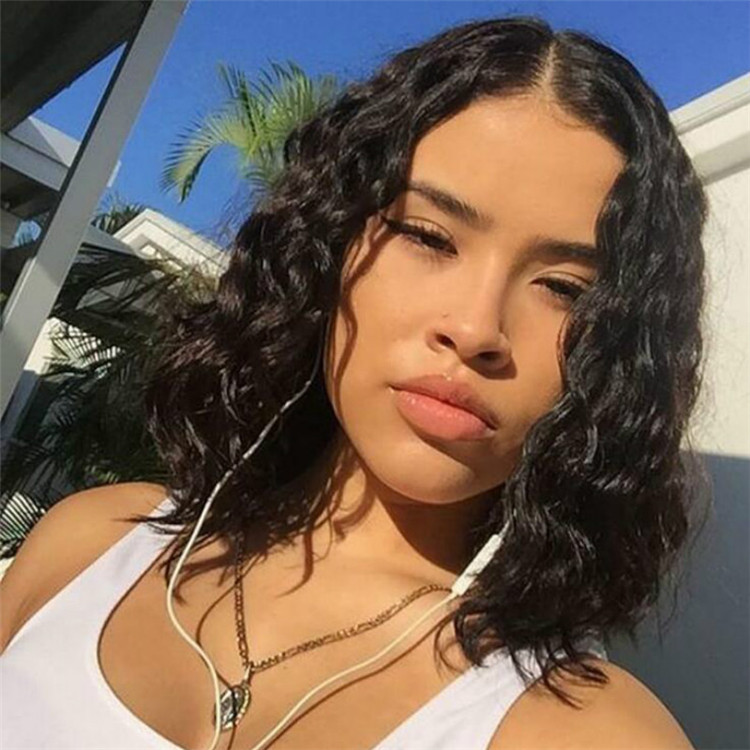 Limit promotion lower price African explosive head synthetic headgear black small curly hair wigs