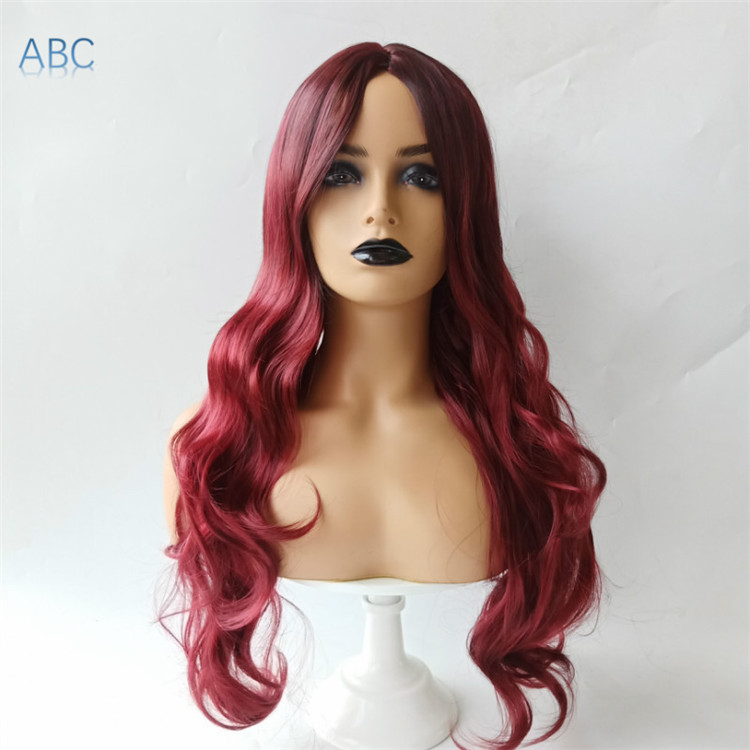 2021 New fashion 5 colors changing color long curly hair headgear big wavy wigs