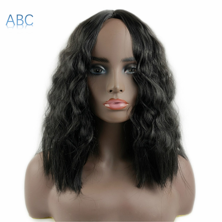 2021 New coming fashion small curly hair wigs chemical fiber fluffy natural short curly hair wig